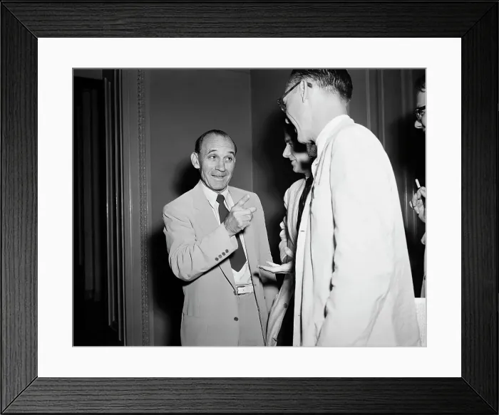 Framed Print : Senator John McClellan Talking to Reporters Framed Print : Senator John McClellan Talking to Reporters