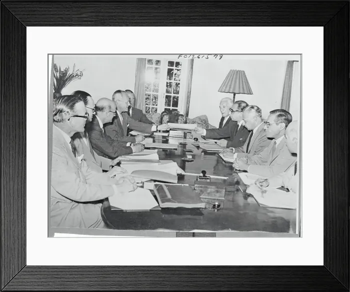 Framed Print : Iran Oil Dispute Conference in Session Framed Print : Iran Oil Dispute Conference in Session