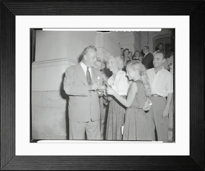 Framed Print : Senator Everett Dirksen Signing Autographs Framed Print : Senator Everett Dirksen Signing Autographs