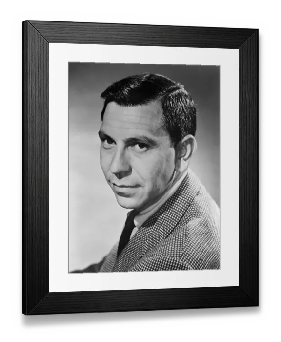 Framed Print : Portrait of Actor Jack Webb Framed Print : Portrait of Actor Jack Webb