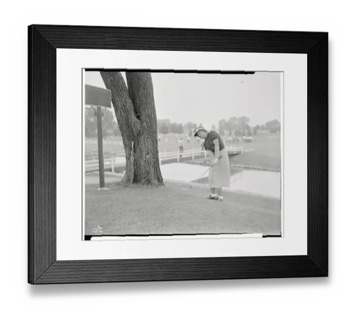 Framed Print : Portrait of Golfer Marilyn Smith Framed Print : Portrait of Golfer Marilyn Smith