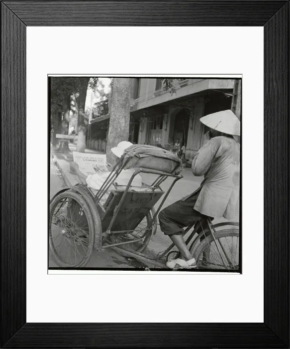 Framed Print : Person Riding in a Velo-Taxi Framed Print : Person Riding in a Velo-Taxi