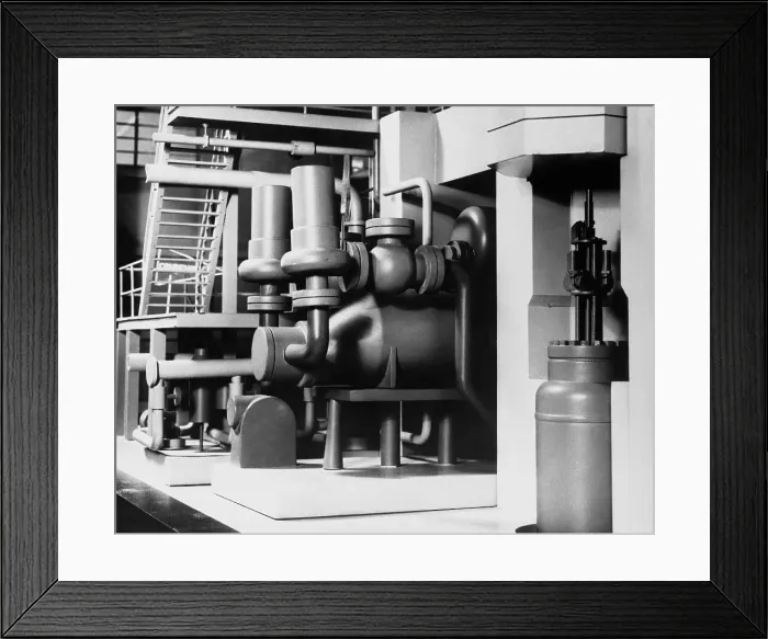 Framed Print : Interior View of Scale Model Nuclear Power Plant Framed Print : Interior View of Scale Model Nuclear Power Plant
