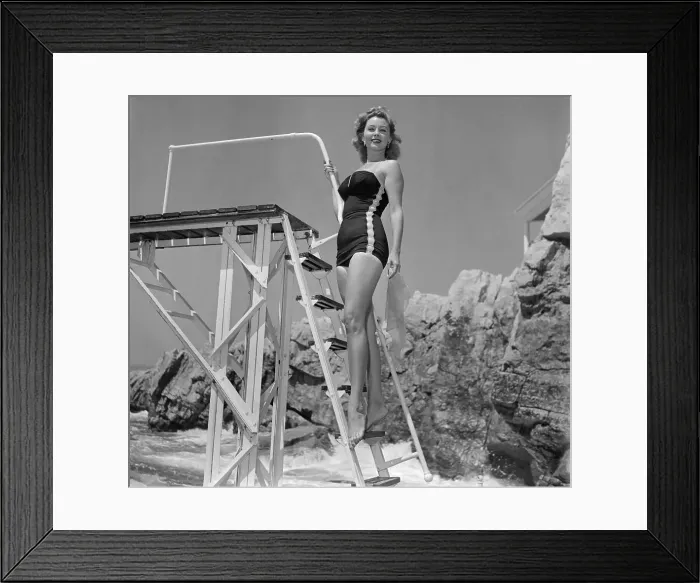 Framed Print : Portrait of Rhonda Fleming Framed Print : Portrait of Rhonda Fleming