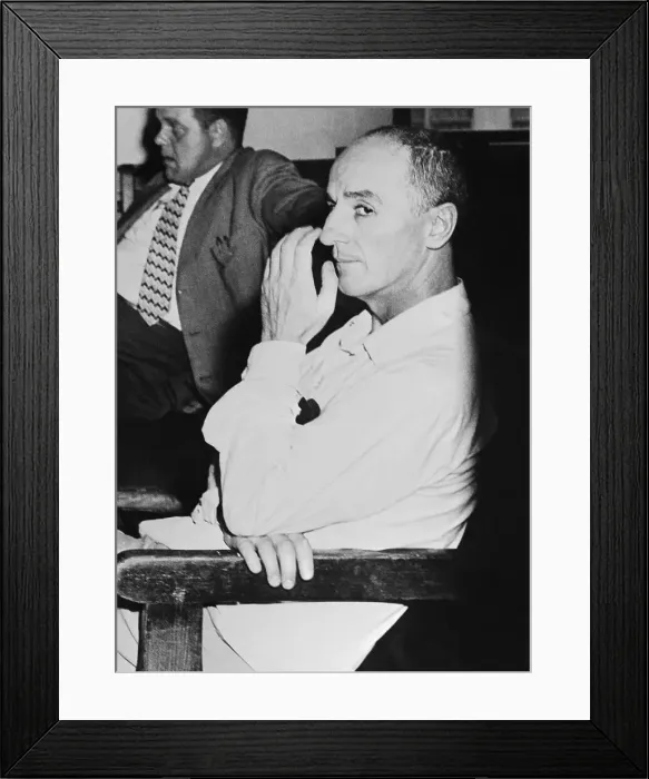 Framed Print : Joseph Specs O'Keefe Held For Questioning Framed Print : Joseph Specs O'Keefe Held For Questioning
