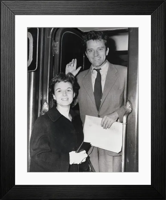 Framed Print : Portrait of Richard Burton with Wife Framed Print : Portrait of Richard Burton with Wife