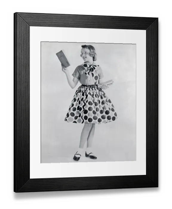 Framed Print : Portrait of Schoolgirl