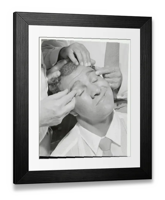 Framed Print : Rocky Marciano Being Examined Framed Print : Rocky Marciano Being Examined