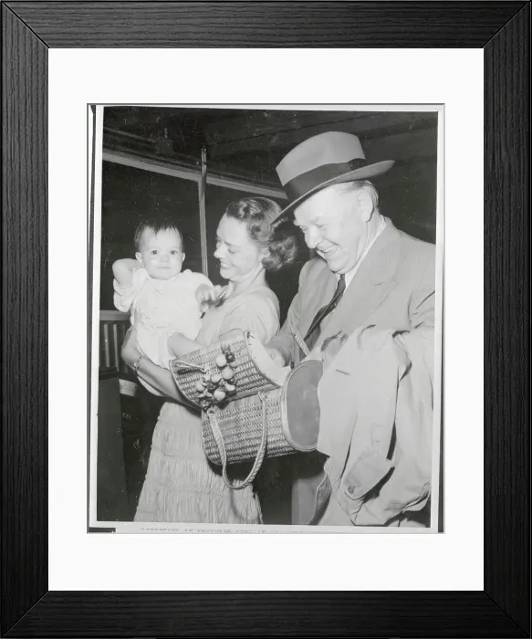 Framed Print : Gene Lockhard with Family Framed Print : Gene Lockhard with Family