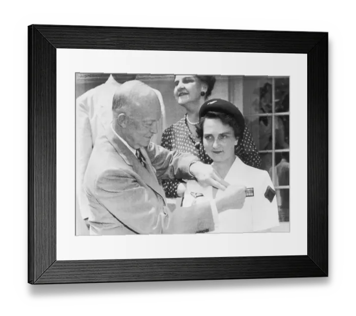 Framed Print : President Eisenhower Awarding De Galard-Terraube Framed Print : President Eisenhower Awarding De Galard-Terraube