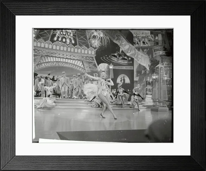 Framed Print : Mitzi Gaynor Dancing on Set Framed Print : Mitzi Gaynor Dancing on Set