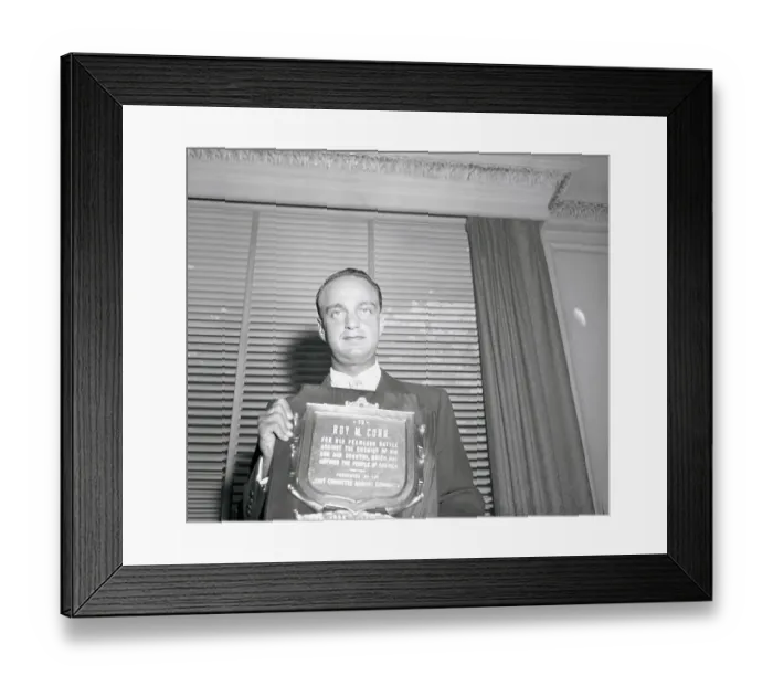 Framed Print : Portrait of Roy Cohn Framed Print : Portrait of Roy Cohn