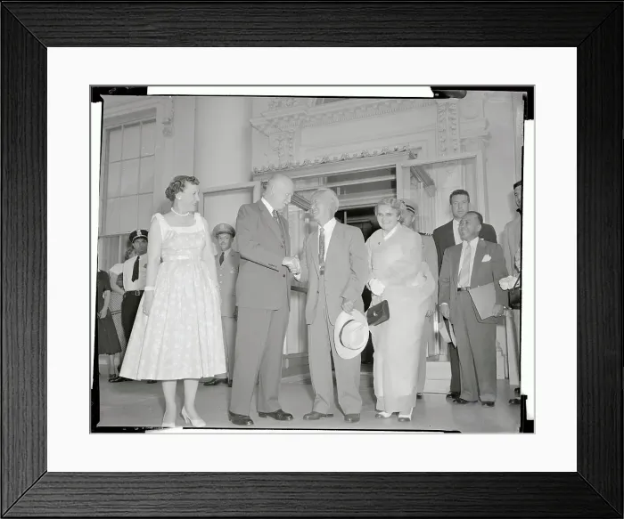Framed Print : President Syngman Rhee Shaking Hands with President Eisenhower Framed Print : President Syngman Rhee Shaking Hands with President Eisenhower