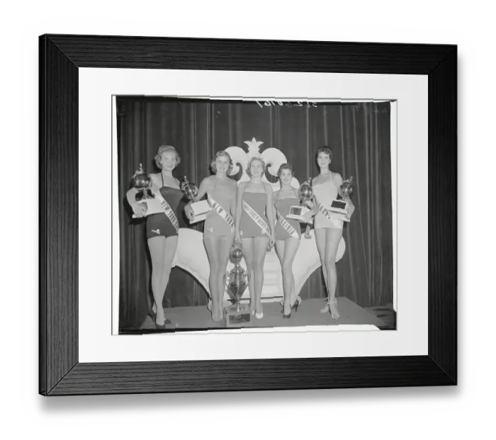 Framed Print : Portrait of Miss U.S.A. Contestants Framed Print : Portrait of Miss U.S.A. Contestants