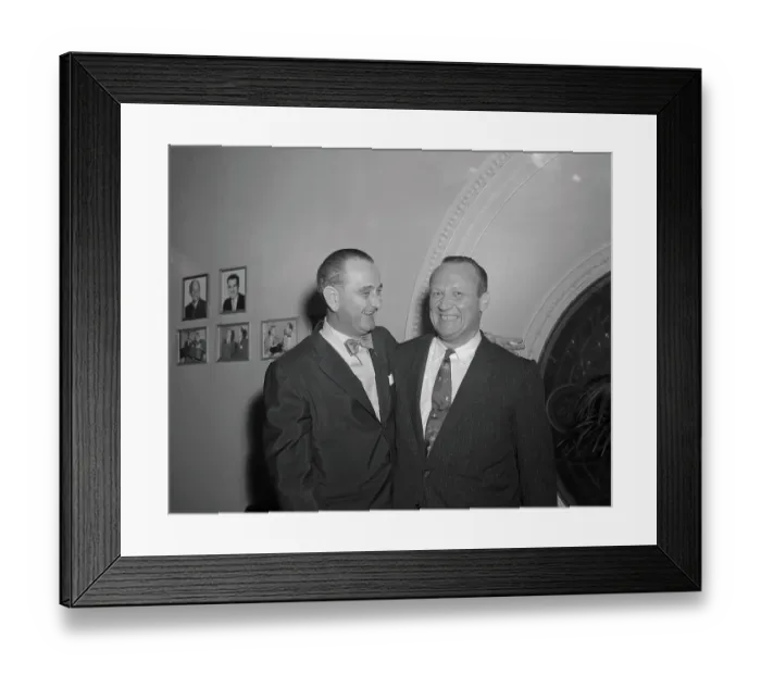 Framed Print : William F Knowland with Lyndon B Johnson Framed Print : William F Knowland with Lyndon B Johnson