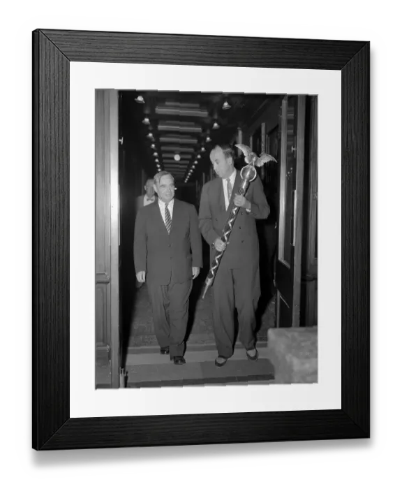 Framed Print : Joseph Martin Walking with Richard Jefford Framed Print : Joseph Martin Walking with Richard Jefford