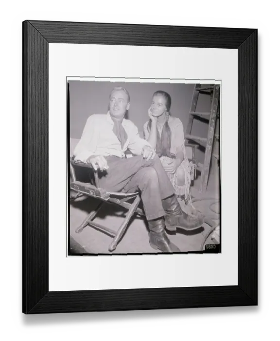 Framed Print : Portrait of Alan Ladd with Marissa Pavan Framed Print : Portrait of Alan Ladd with Marissa Pavan