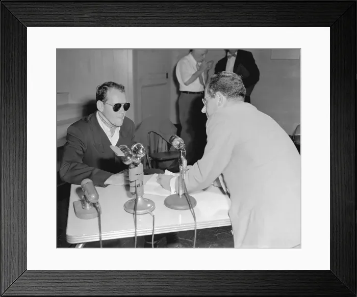 Framed Print : Coroner Questioning Dr Samuel Sheppard