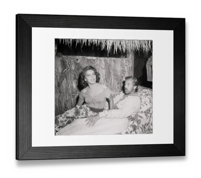 Framed Print : Abbe Lane and Cesar Romero Framed Print : Abbe Lane and Cesar Romero