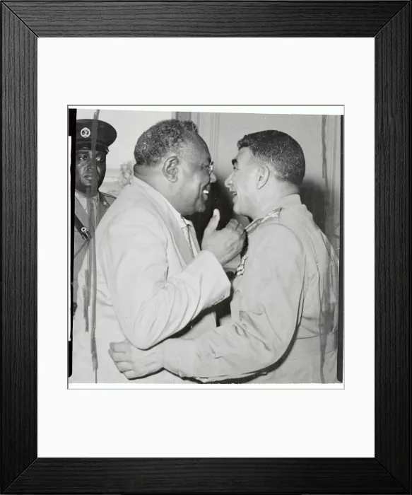 Framed Print : Portrait of Ismail El Azhari and Mohammed Naguib Framed Print : Portrait of Ismail El Azhari and Mohammed Naguib
