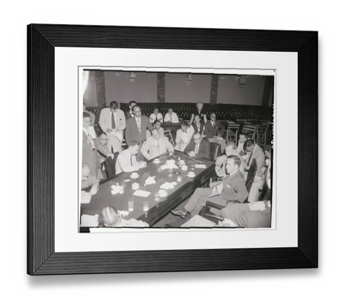 Framed Print : Joseph McCarthy Meeting With Senate Subcommittee Framed Print : Joseph McCarthy Meeting With Senate Subcommittee