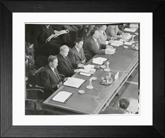 Framed Print : Vyacheslav Molotov Attending a Conference Framed Print : Vyacheslav Molotov Attending a Conference