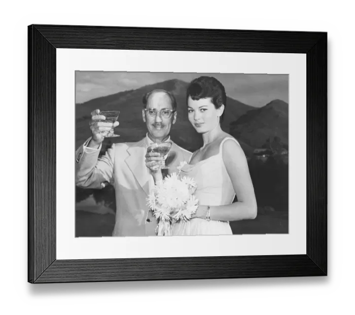 Framed Print : Groucho Marx Toastsw / Bride Eden Hartford Framed Print : Groucho Marx Toastsw / Bride Eden Hartford