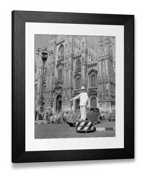 Framed Print : Policeman Wearing White Uniform Framed Print : Policeman Wearing White Uniform