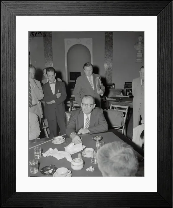 Framed Print : Senator Joseph McCarthy After Investigation Framed Print : Senator Joseph McCarthy After Investigation