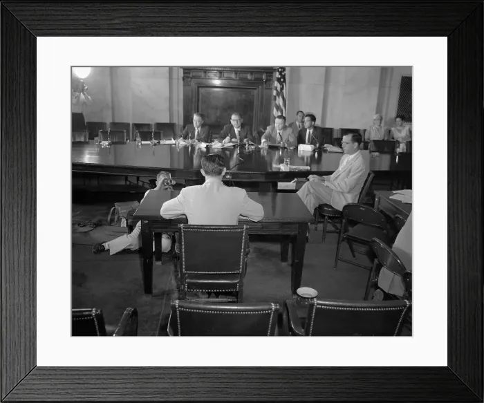 Framed Print : Senate Investigating Subcommittee Framed Print : Senate Investigating Subcommittee