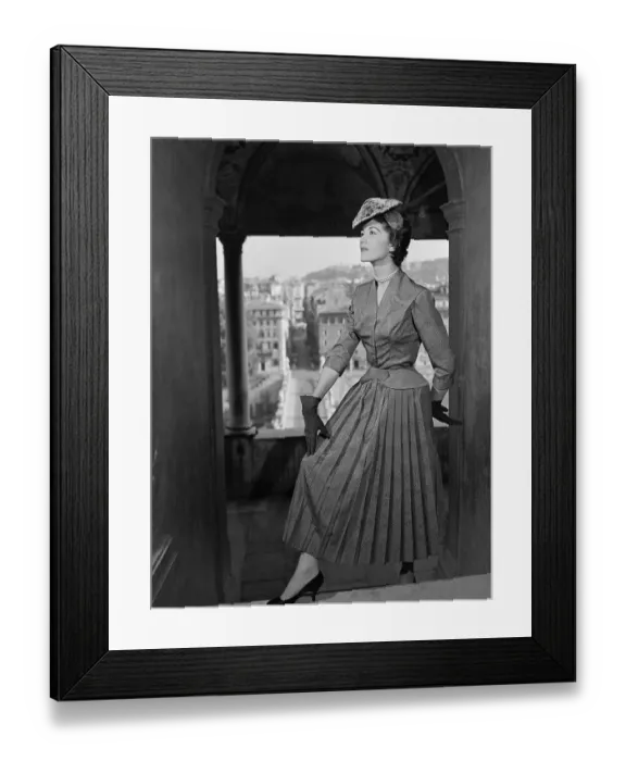 Framed Print : Pleated Cocktail Dress Framed Print : Pleated Cocktail Dress
