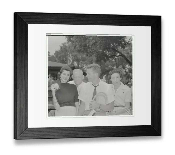 Framed Print : Tennis Star Tony Trabert Posing with His Family Framed Print : Tennis Star Tony Trabert Posing with His Family