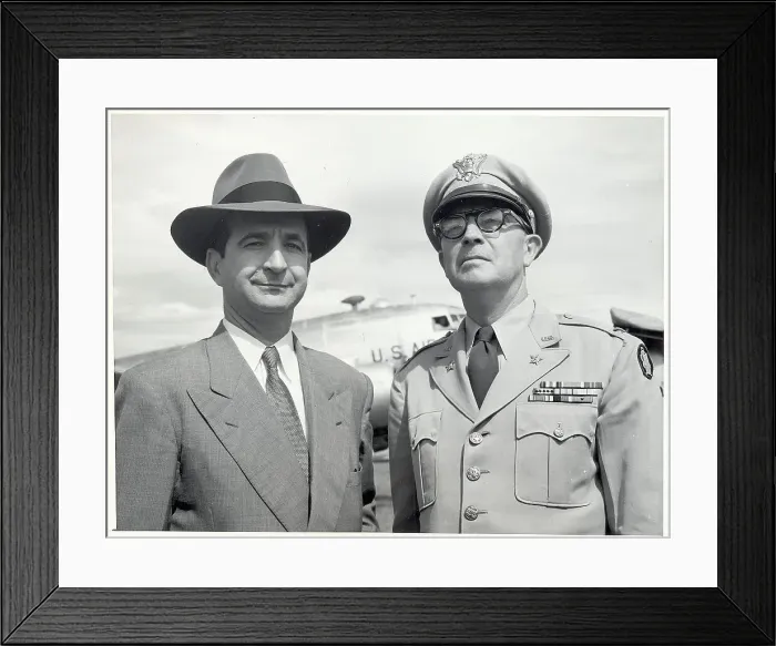 Framed Print : President Jose Figueres and Colonel Harry Welsch Framed Print : President Jose Figueres and Colonel Harry Welsch
