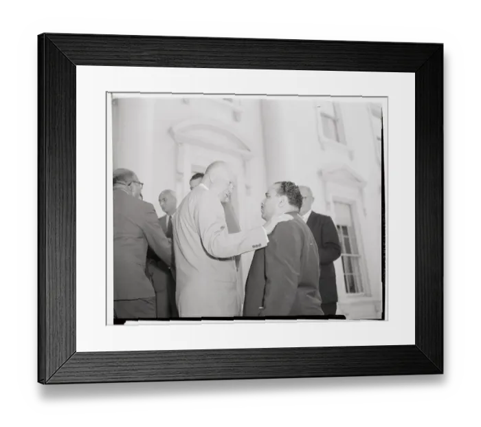 Framed Print : Dwight D. Eisenhower with Mustafa Ben Halim Framed Print : Dwight D. Eisenhower with Mustafa Ben Halim