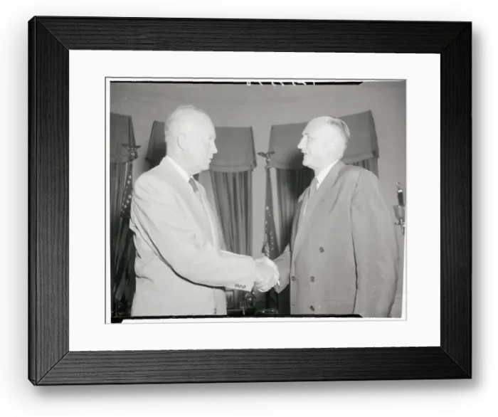 Framed Print : President Eisenhower and Strom Thurmond Framed Print : President Eisenhower and Strom Thurmond