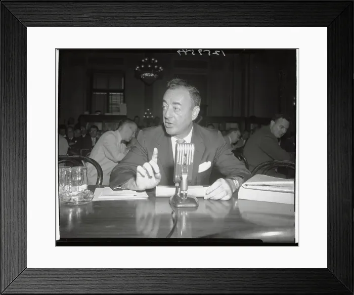 Framed Print : William J. Levitt Testifying Framed Print : William J. Levitt Testifying