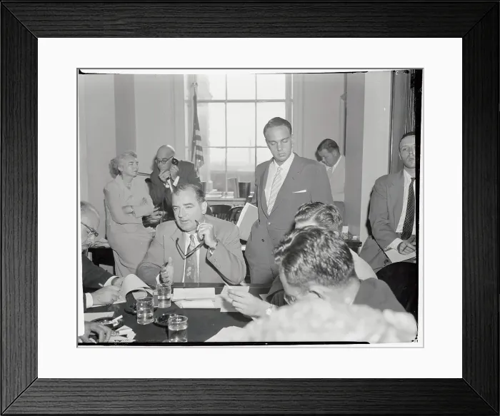 Framed Print : Joseph R. McCarthy with Attorney