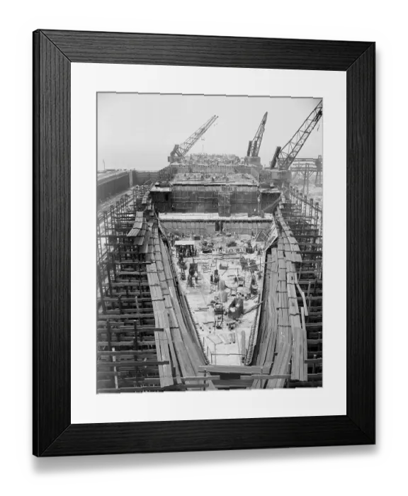 Framed Print : The USS Forrestal in Drydock Framed Print : The USS Forrestal in Drydock