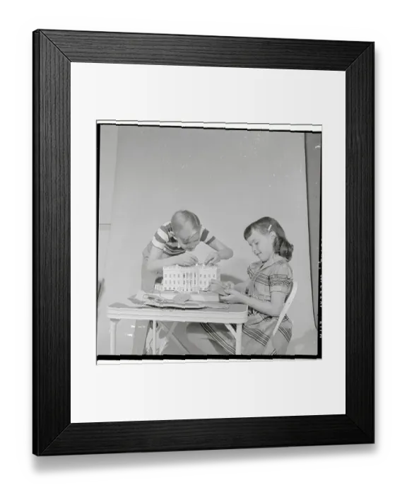 Framed Print : Children Assembling Toys Framed Print : Children Assembling Toys