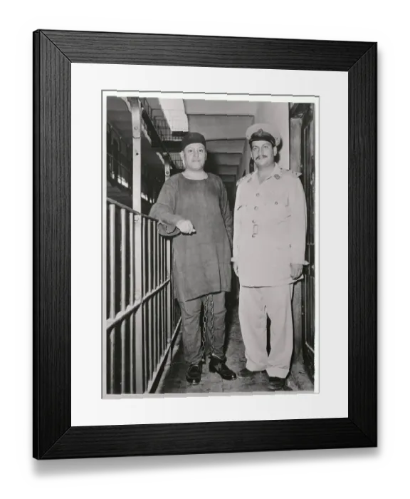 Framed Print : Abul-Kheir Naguib by Prison Cell