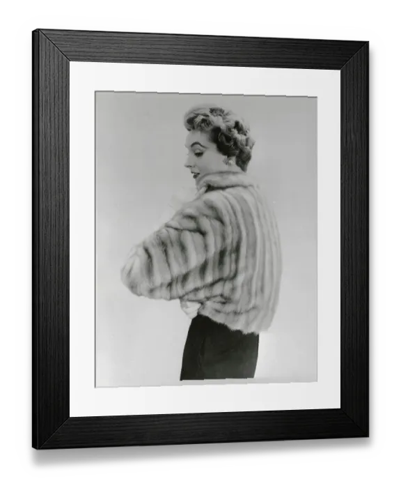 Framed Print : Joseph Bernham Mink Coat