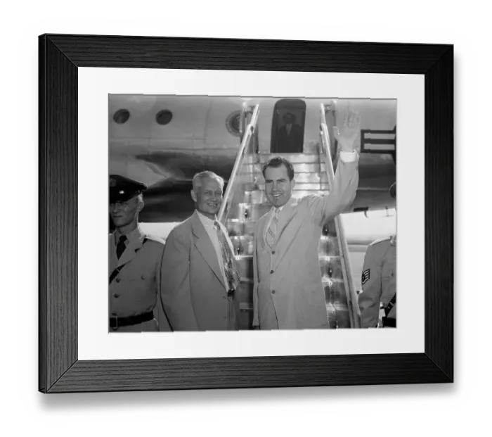 Framed Print : Presidential Assistant Sherman Adams and Vice President Richard Nixon Framed Print : Presidential Assistant Sherman Adams and Vice President Richard Nixon