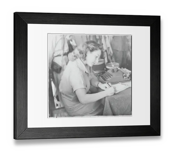 Framed Print : French Army Secretary at Peace Conference Framed Print : French Army Secretary at Peace Conference