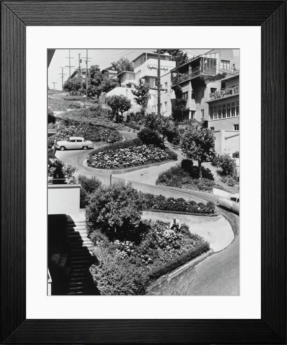 Framed Print : Lombard Street, San Francisco Framed Print : Lombard Street, San Francisco