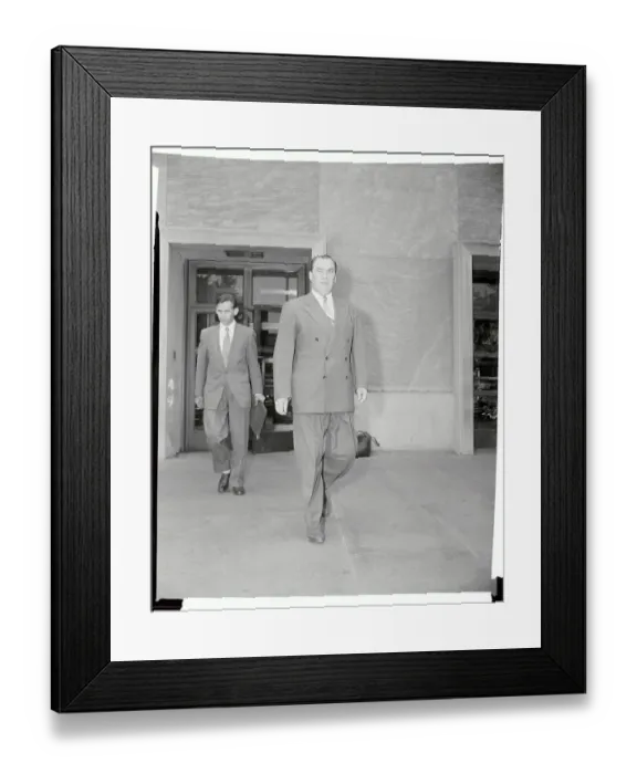 Framed Print : Soviet Ambassador Georgi Zarubin Walking