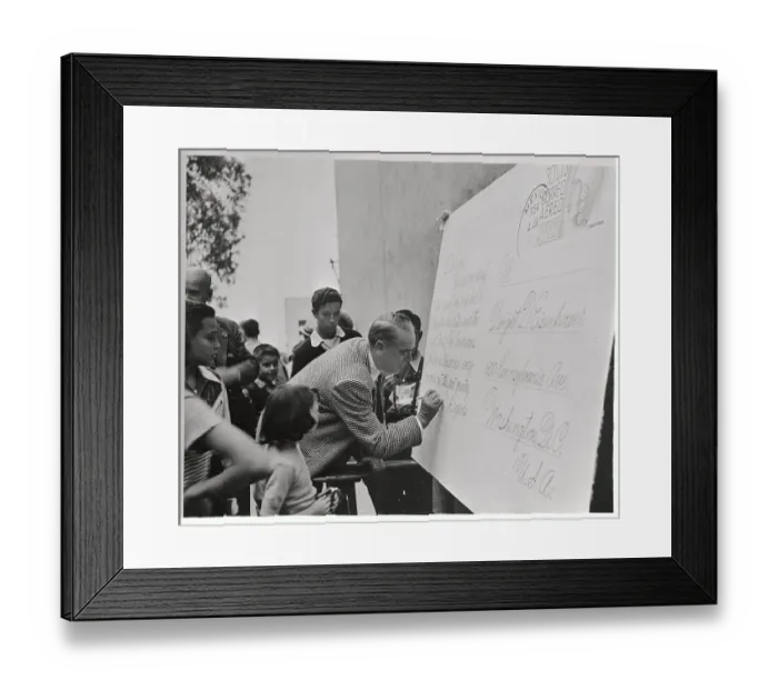 Framed Print : Postcard to Dwight D. Eisenhower Framed Print : Postcard to Dwight D. Eisenhower