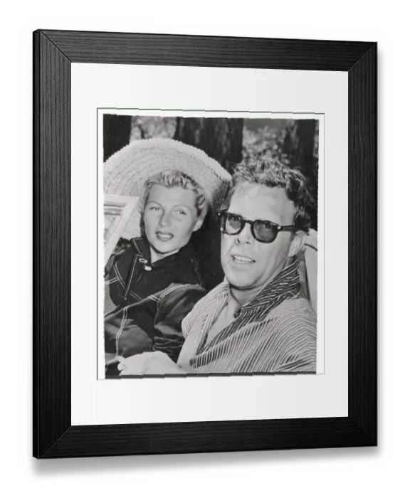 Framed Print : Portrait of Dick Haymes and Rita Hayworth