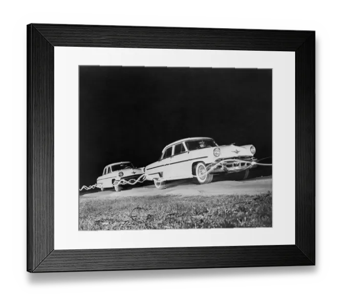 Framed Print : Automobile Light Trails Framed Print : Automobile Light Trails
