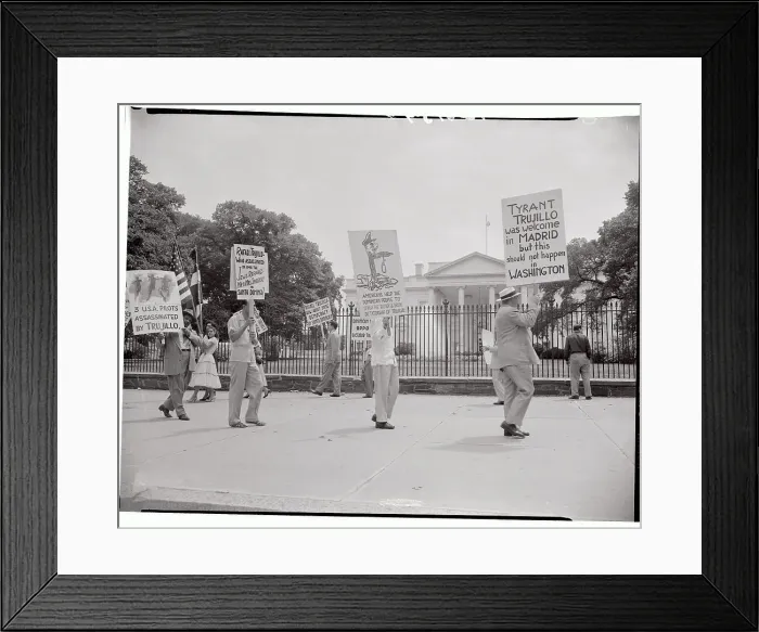 Framed Print : Anti-Trujillo Protest Framed Print : Anti-Trujillo Protest