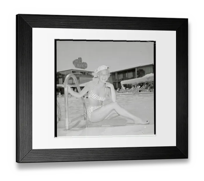 Framed Print : Portrait of Jane Powell in Bikini Framed Print : Portrait of Jane Powell in Bikini